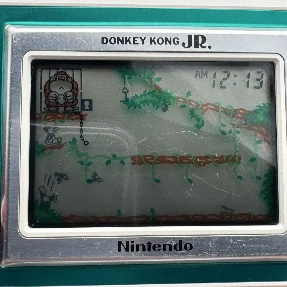 NINTENDO GAME AND & WATCH Donkey Kong Jr. Wide 1982 Retro VTG Tested Works Japan - Picture 5 of 8